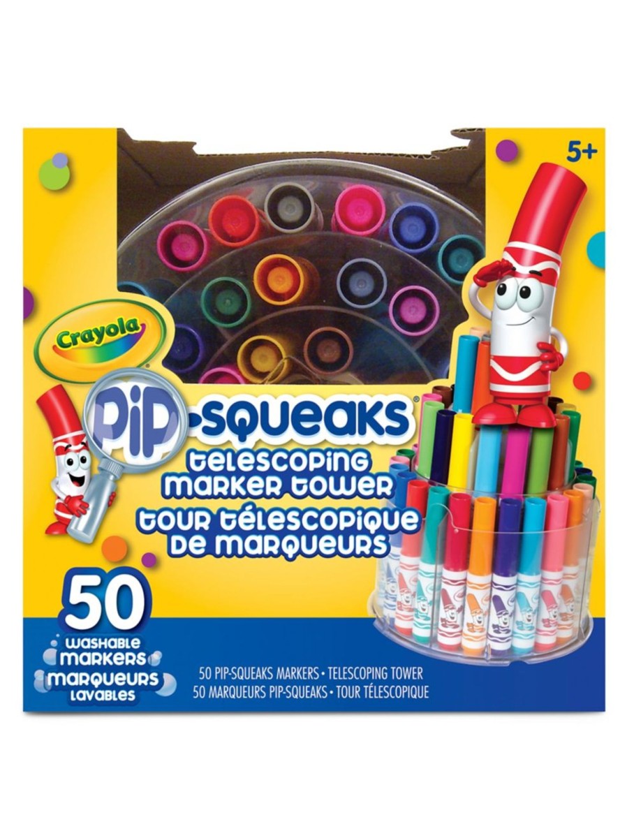 Toys Crayola Arts & Crafts | Pip-Squeaks Telescoping Marker Tower