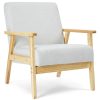 Home Living Anko Living Room Furniture | Upholstered Timber Chair