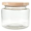 Home Living Anko Utensils & Organization | 2L Glass Jar With Wood Lid