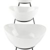 Home Living Anko Dinnerware | 3-Tier Serving Stand With Oval Bowls