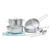 Toys Anko Pretend Play & Dress Up | 8-Piece Stainless Steel Cookware Play Set