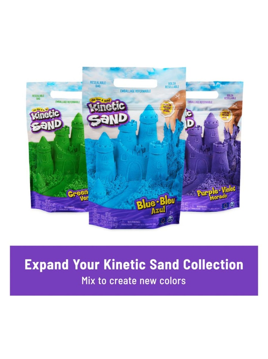 Toys Kinetic Sand Action Figures | Kinetic Sand Deluxe Beach Castle Play Set