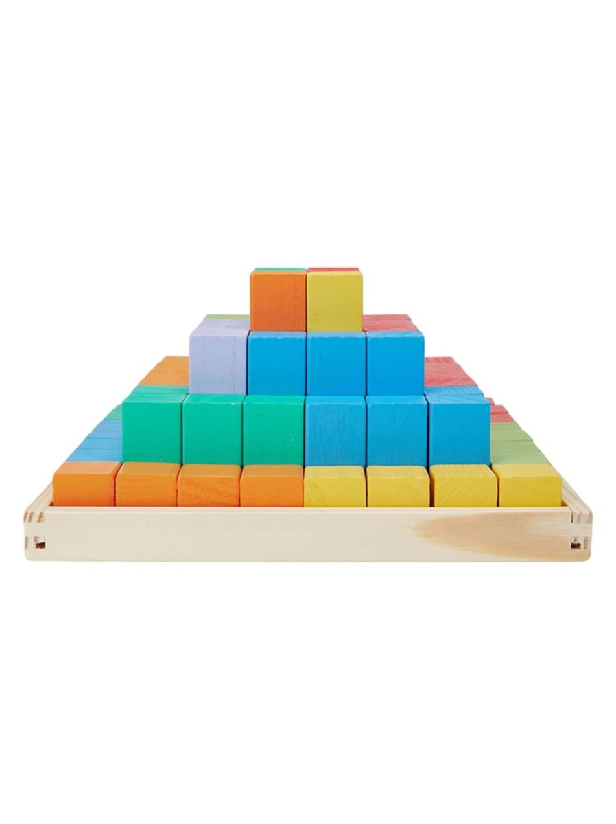 Toys Anko Building Blocks & Sets | 64-Piece Wooden Blocks Pyramid