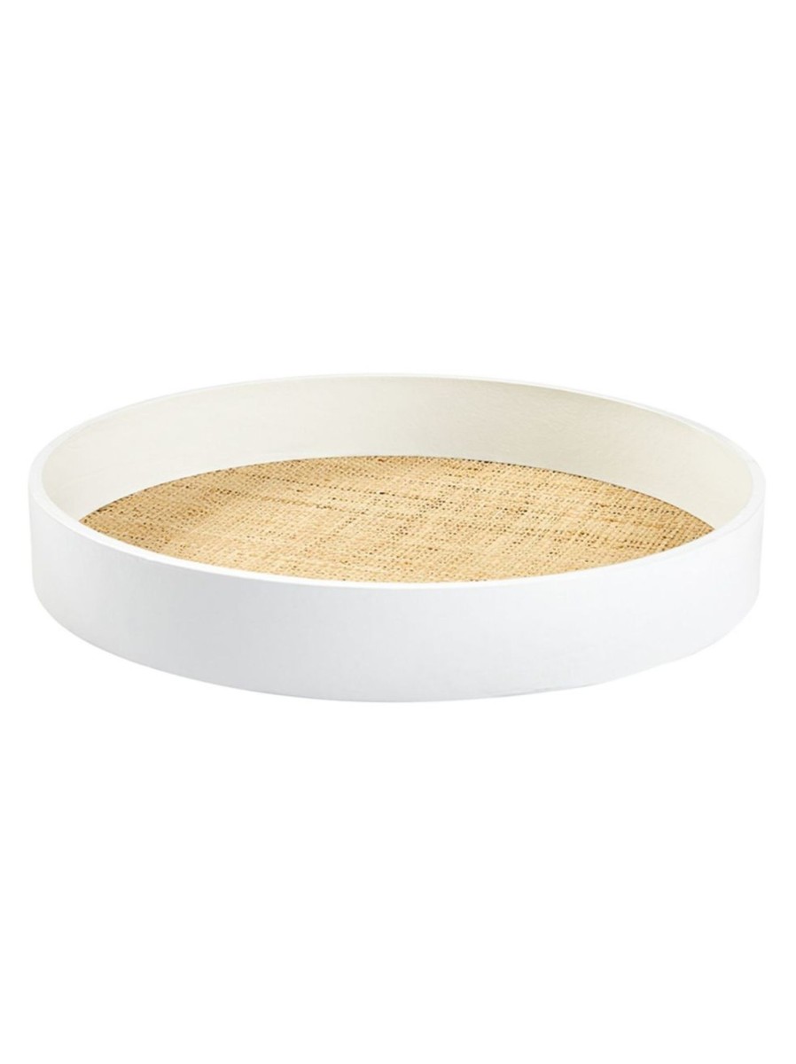 Home Living Anko Decorative Accents | Round Raffia Tray