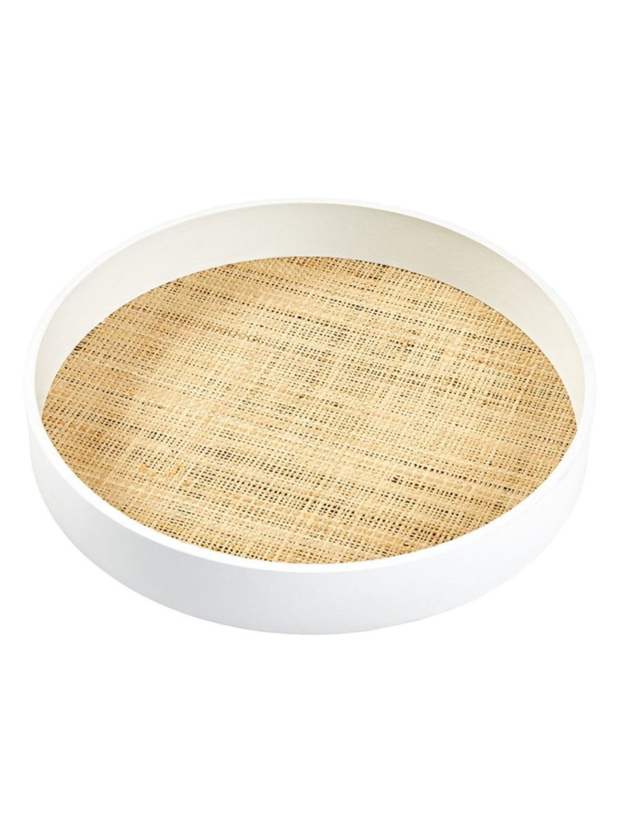 Home Living Anko Decorative Accents | Round Raffia Tray