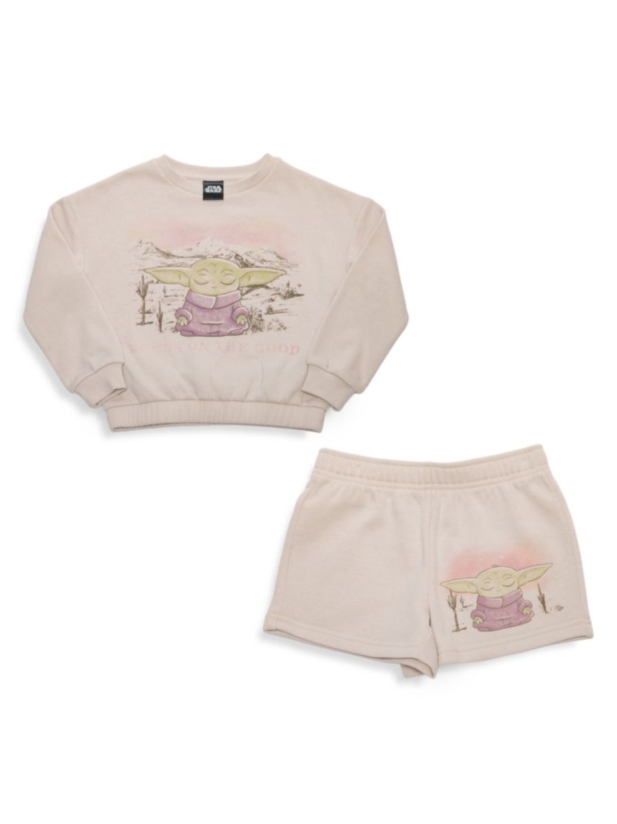 Kids & Baby Star Wars | Girl'S Star Wars 2-Piece Focus On The Good Desert Short Set