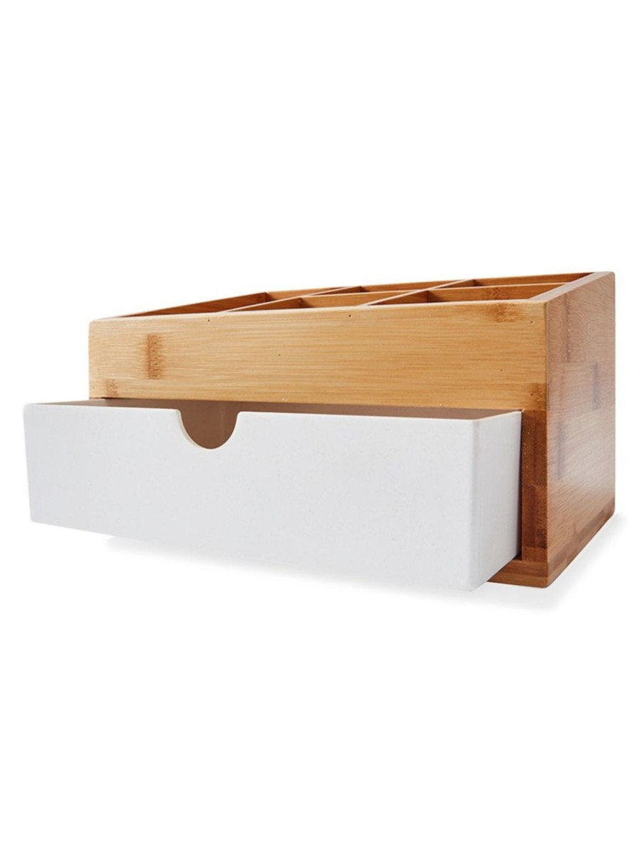 Home Living Anko Bathroom Storage & Accessories | Bamboo Organizer With Drawer