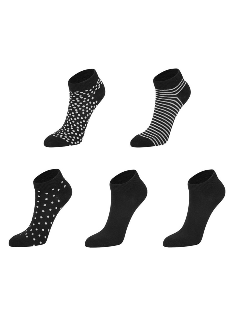 Men & Women Anko Socks | Women'S 5-Pair Low-Cut Fashion Socks