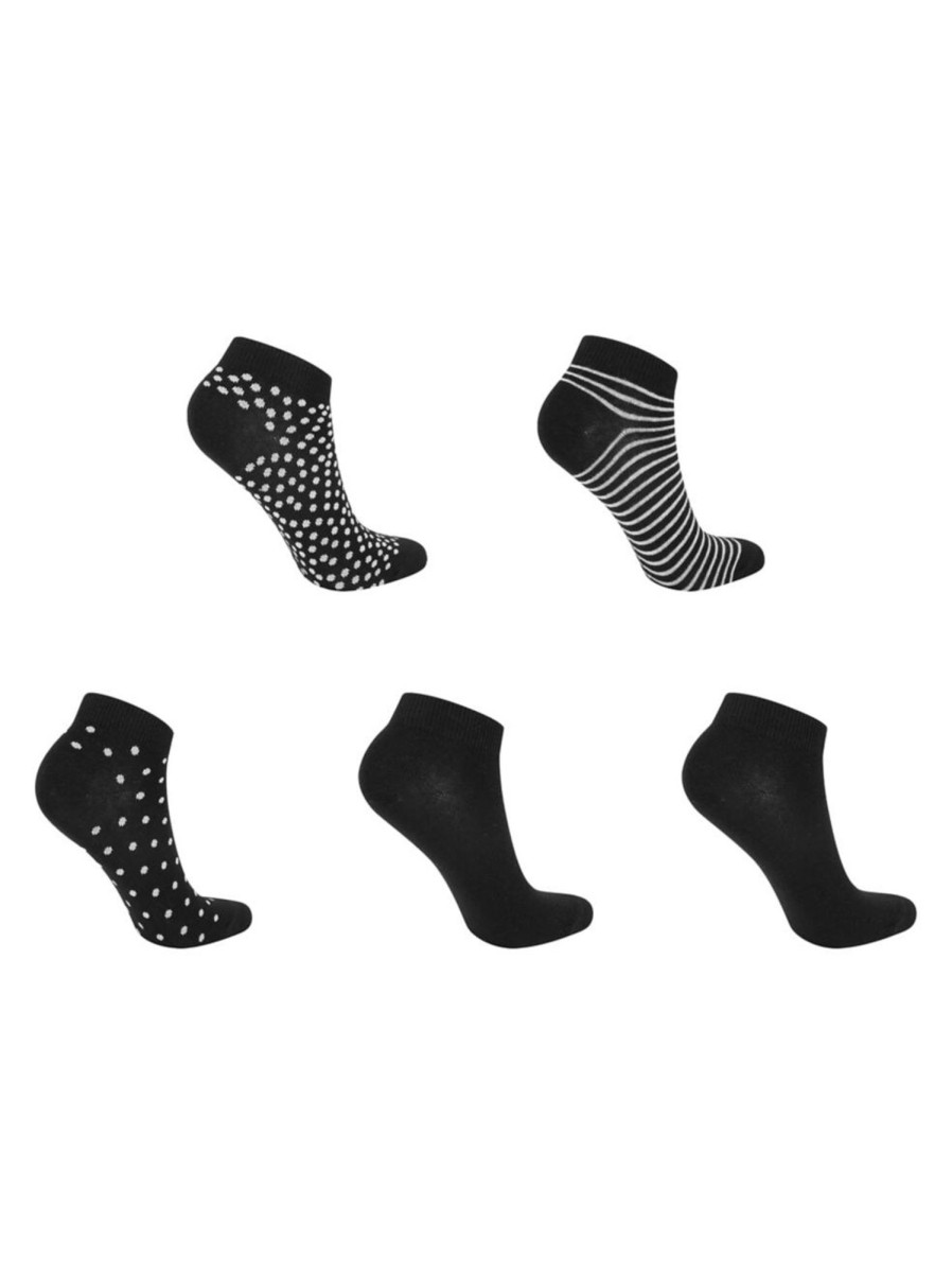 Men & Women Anko Socks | Women'S 5-Pair Low-Cut Fashion Socks