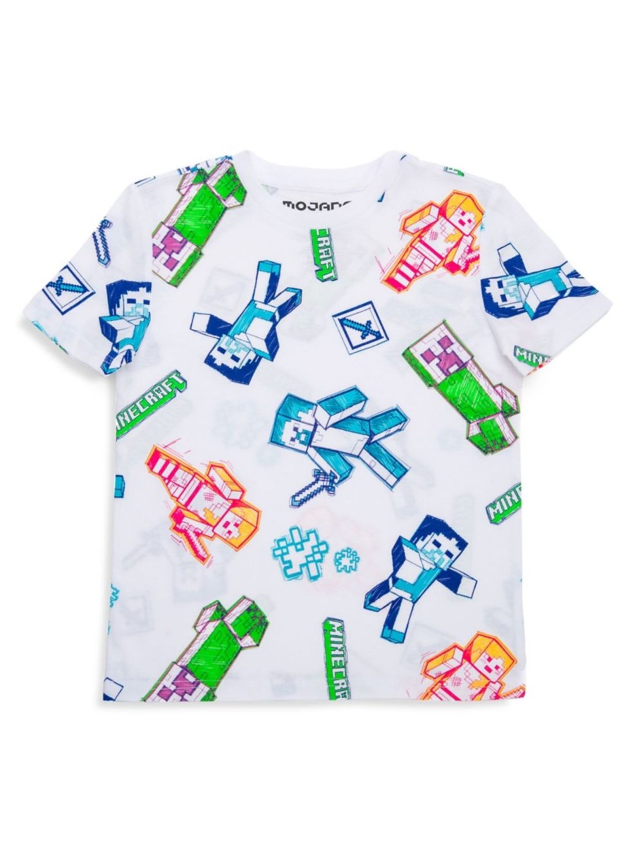 Kids & Baby Minecraft | Boy'S Minecraft Doodle Graphic T-Shirt