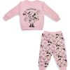 Kids & Baby Minnie Mouse | Baby'S Disney Outlines Minnie 2-Piece Fleece Set