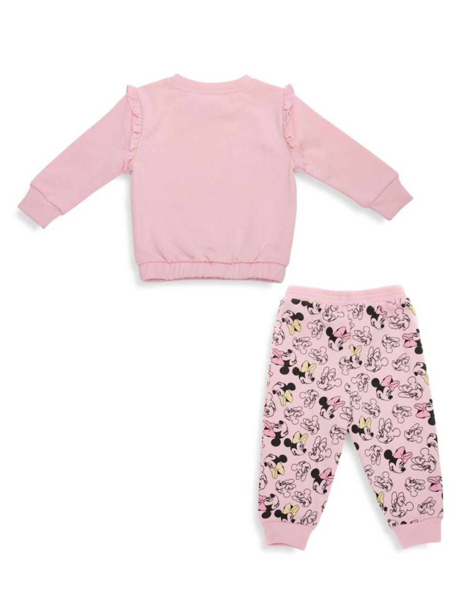 Kids & Baby Minnie Mouse | Baby'S Disney Outlines Minnie 2-Piece Fleece Set