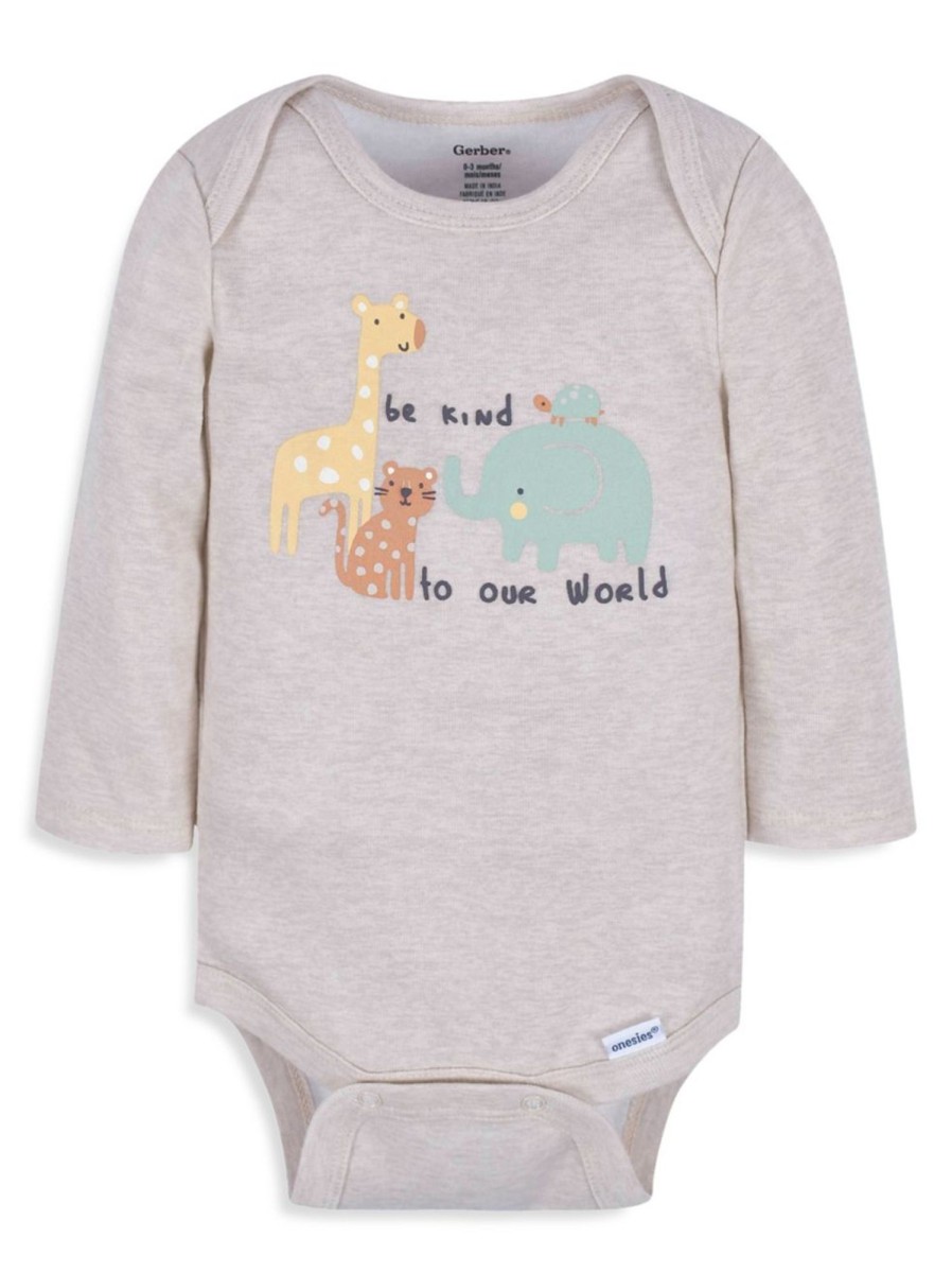 Kids & Baby Gerber | Baby'S 3-Pack Be Kind Onesies Bodysuits