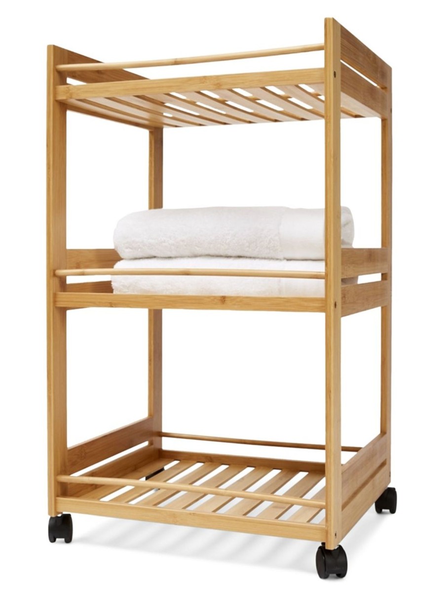 Home Living Anko Bathroom Storage & Accessories | Bamboo Trolley