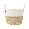 Home Living Anko Containers & Baskets | Large Rope And Straw Basket With Handles