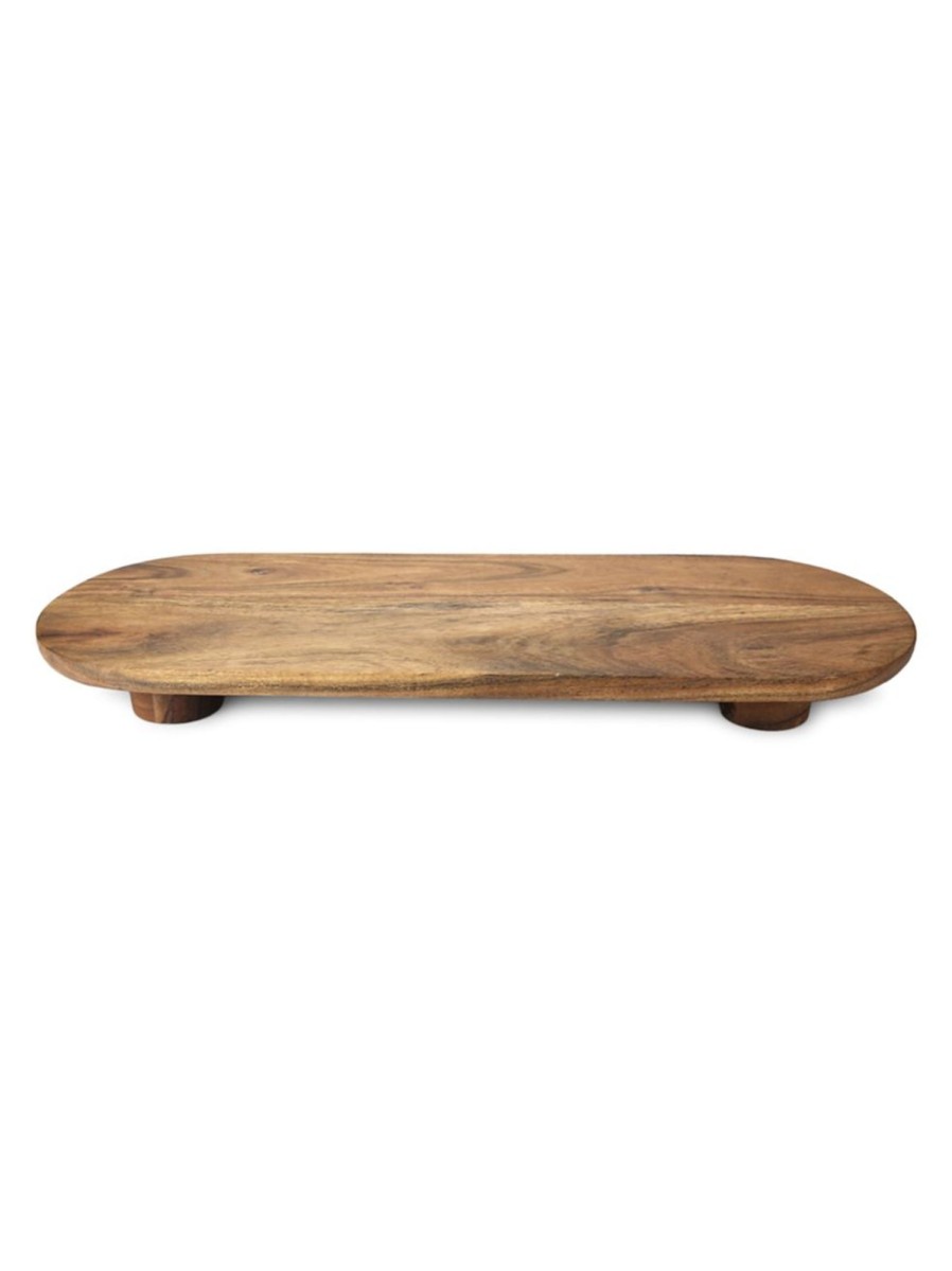 Home Living Anko Serveware | Acacia Footed Oval Serving Board