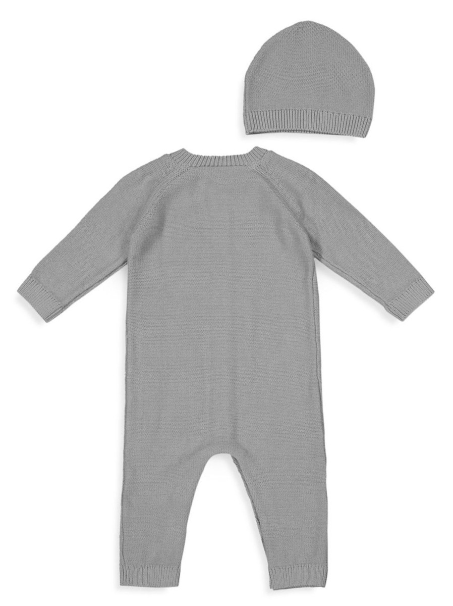 Kids & Baby Anko | Baby'S 2-Piece Cable-Knit Romper And Hat Set