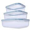 Home Living Anko Utensils & Organization | 3-Pack Rectangular Glass Ovenware With Lids