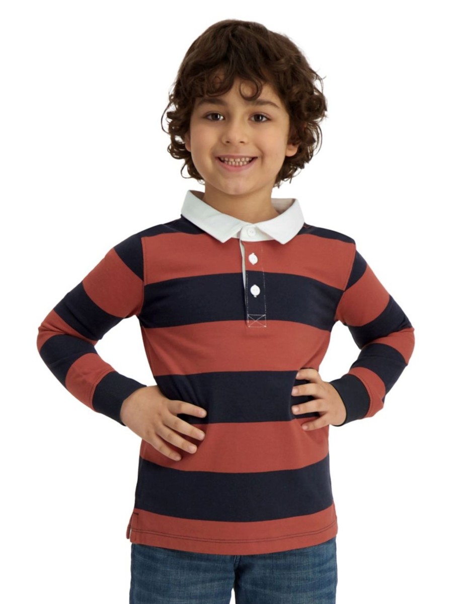 Kids & Baby Anko Boys | Boy'S Striped Rugby Top