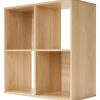 Home Living Anko Home Office Furniture | Oak-Look 4-Cube Unit