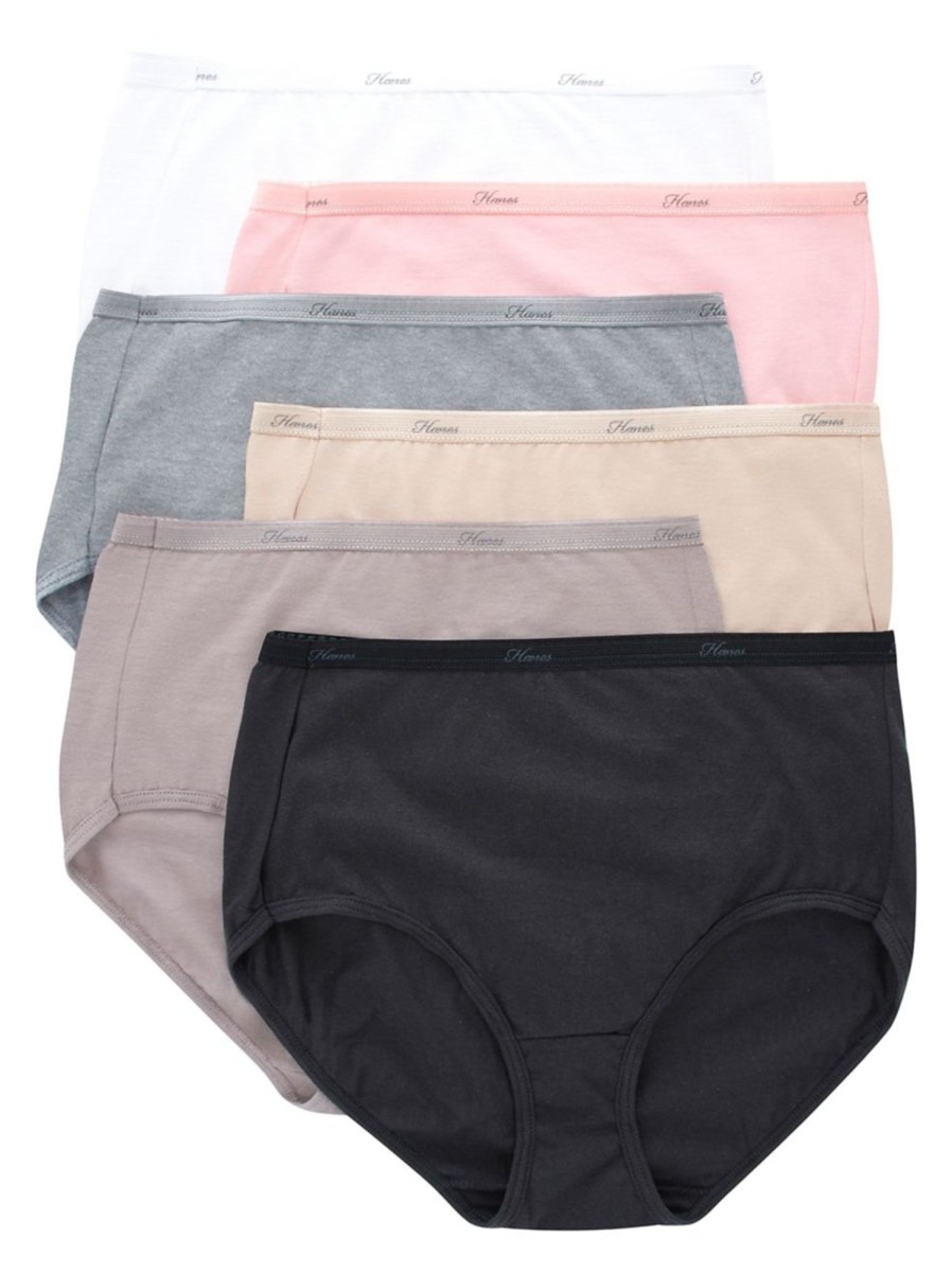 Men & Women Hanes Intimates | Red Label 6-Pack Hipster Briefs