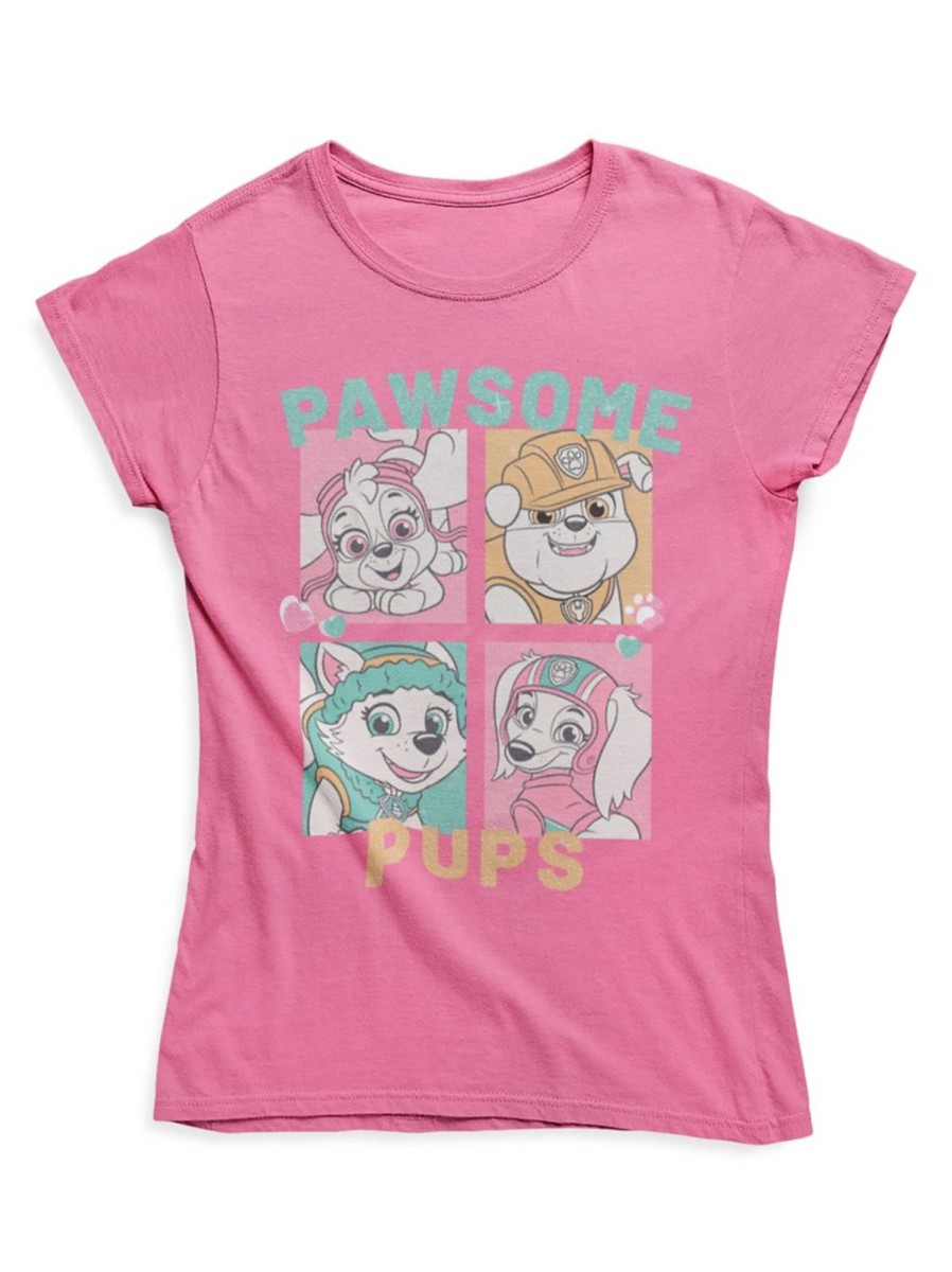 Kids & Baby Paw Patrol | Little Girl'S Pawsome Pups Graphic T-Shirt