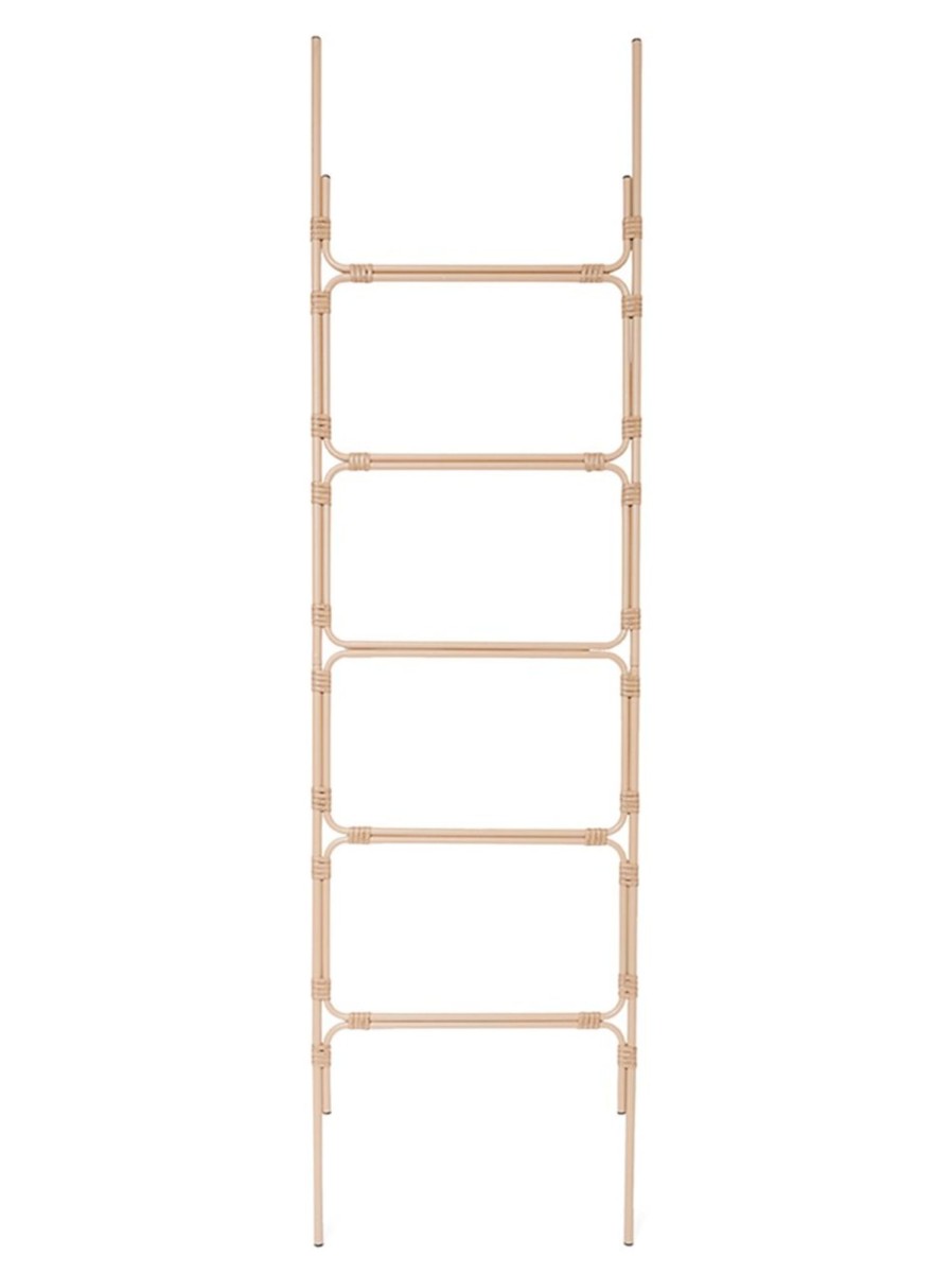 Home Living Anko Closet Storage | Faux Rattan Towel Ladder