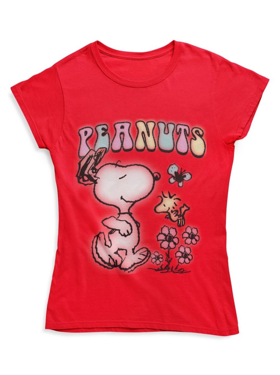 Kids & Baby Peanuts | Little Kid'S Peanuts Snoopy & Woodstock-Print T-Shirt