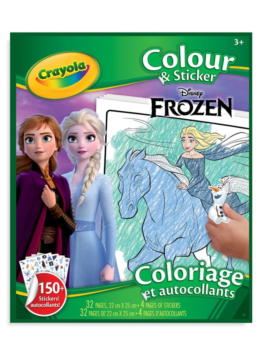 Toys Crayola Arts & Crafts | Frozen Colour And Sticker Book