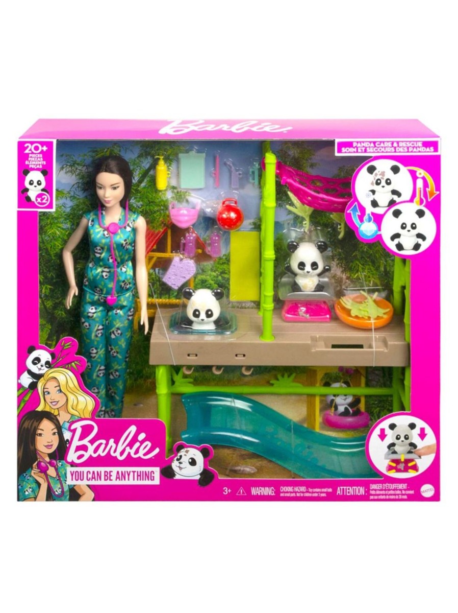 Toys Barbie Dolls & Doll Houses | Barbie Panda Rescue Playset