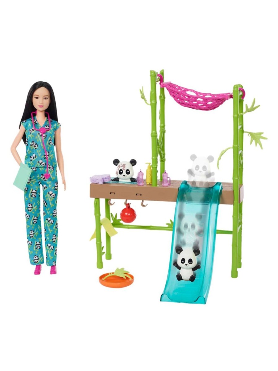 Toys Barbie Dolls & Doll Houses | Barbie Panda Rescue Playset