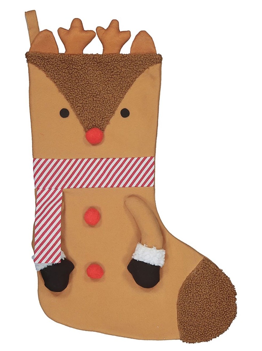 Home Living Anko Decorative Accents | Reindeer Christmas Stocking