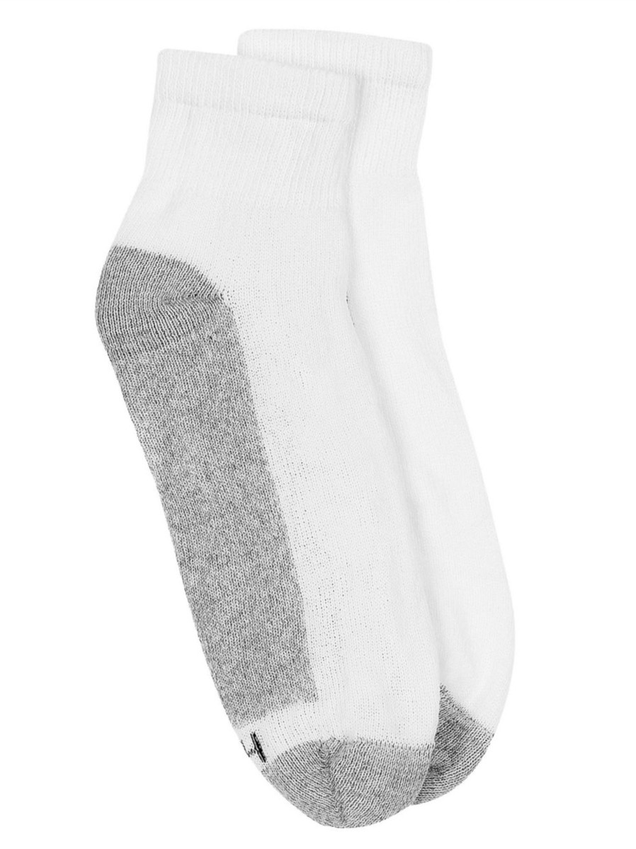 Men & Women Hanes Underwear & Socks | Men'S 6-Pair Sport Cuts Terry Cushion Ankle Socks Pakc