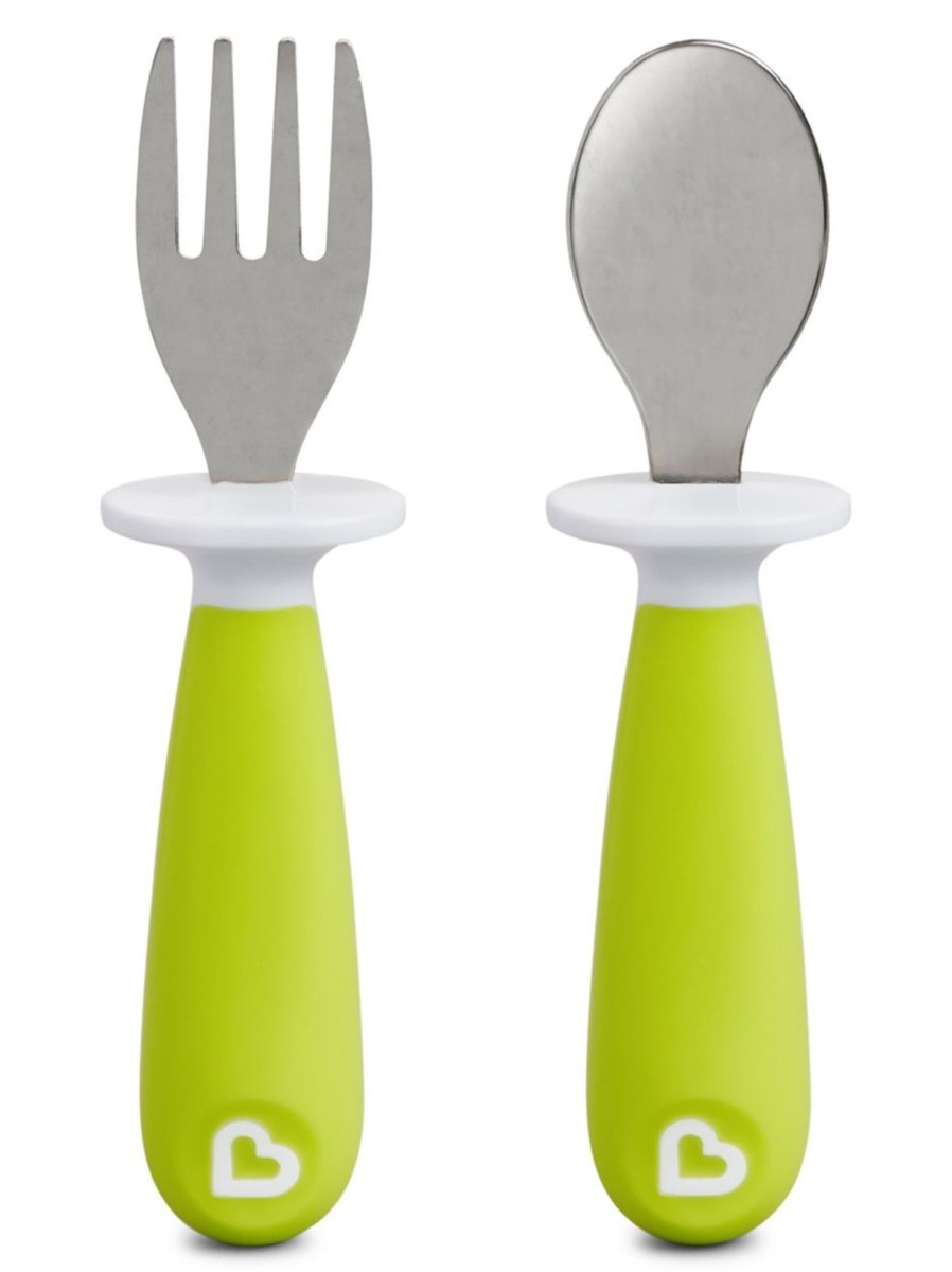 Kids & Baby Munchkin Nursing & Feeding | Raise 2-Piece Fork And Spoon Set