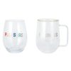 Home Living Anko Drinkware | Double Wall Mug & Wine Glass Set