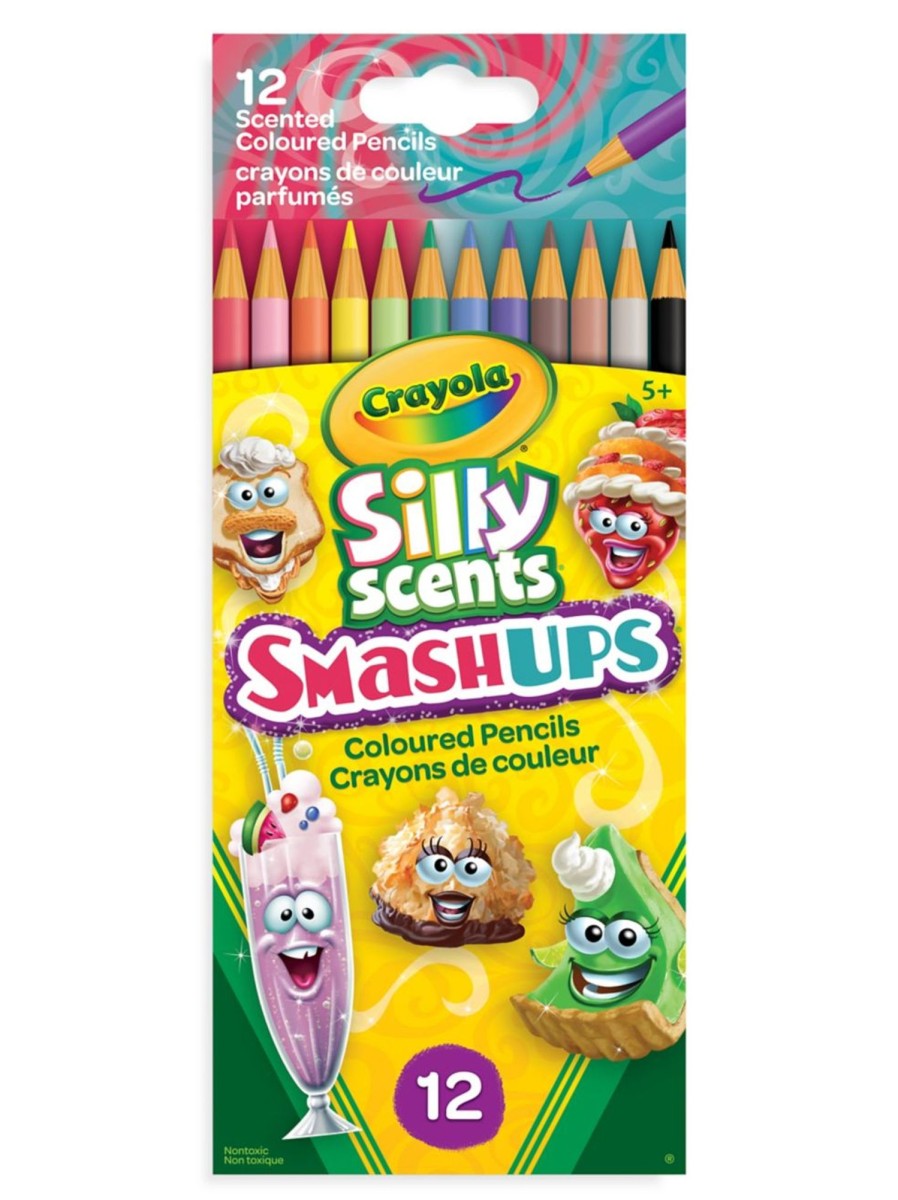 Toys Crayola Arts & Crafts | Silly Scents12-Piece Scented Coloured Pencil Set