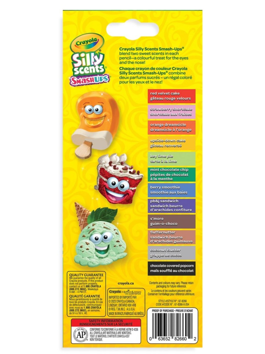 Toys Crayola Arts & Crafts | Silly Scents12-Piece Scented Coloured Pencil Set