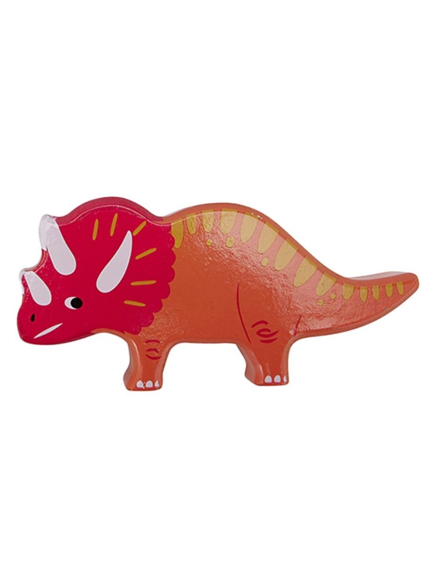 Toys Anko Infant & Toddler | Wooden Triceratops Dino Toy