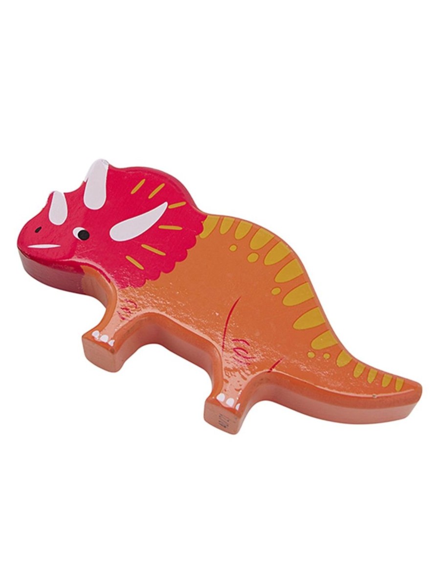 Toys Anko Infant & Toddler | Wooden Triceratops Dino Toy