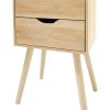 Home Living Anko Living Room Furniture | Oak-Look 2-Drawer Table