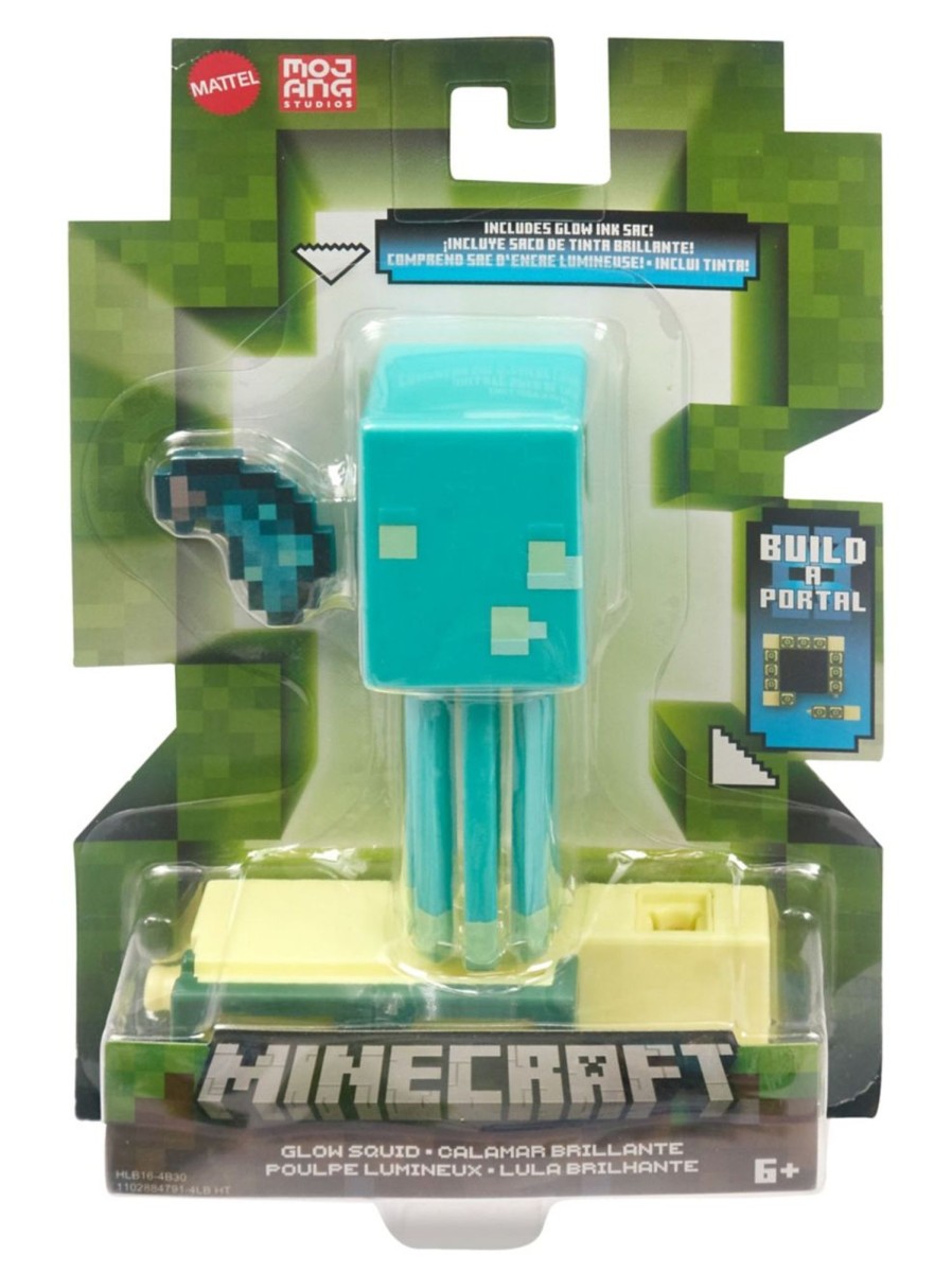 Toys Minecraft Action Figures | Glow Squid Figure