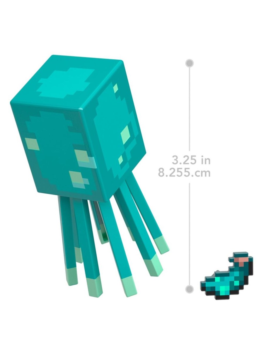 Toys Minecraft Action Figures | Glow Squid Figure