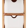 Home Living Anko Bathroom Storage & Accessories | 2-Drawer Narrow Bamboo Storage