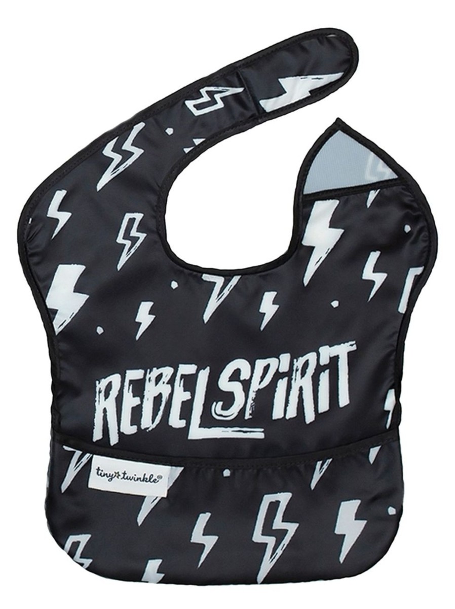 Kids & Baby Tiny Twinkle Nursing & Feeding | Baby'S Mom'S Choice Award Rebel Spirit Mess-Proof Easy Bib