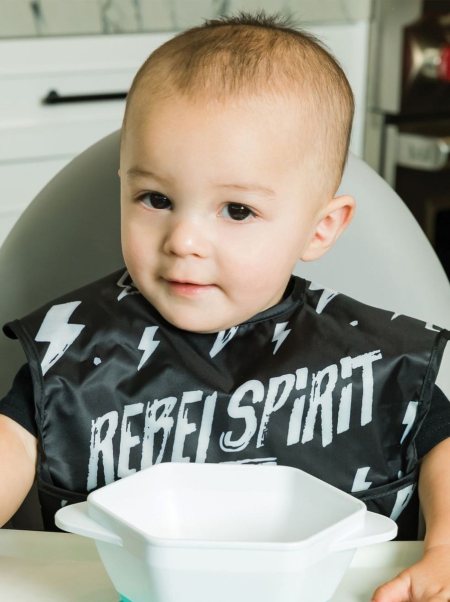 Kids & Baby Tiny Twinkle Nursing & Feeding | Baby'S Mom'S Choice Award Rebel Spirit Mess-Proof Easy Bib