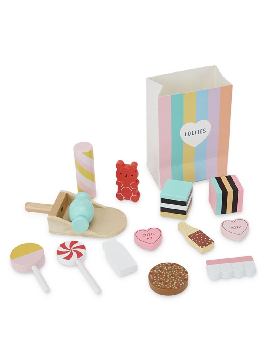 Toys Anko Pretend Play & Dress Up | 15-Piece Wooden Scoop Candy Set