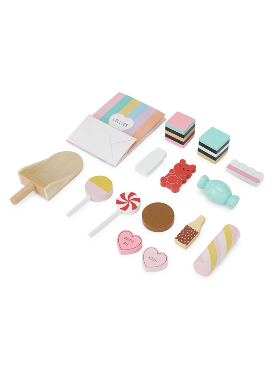 Toys Anko Pretend Play & Dress Up | 15-Piece Wooden Scoop Candy Set