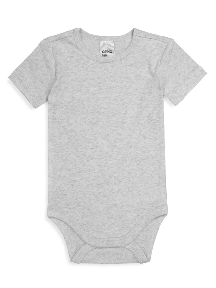 Kids & Baby Anko | Baby'S Short-Sleeve Ribbed Bodysuit