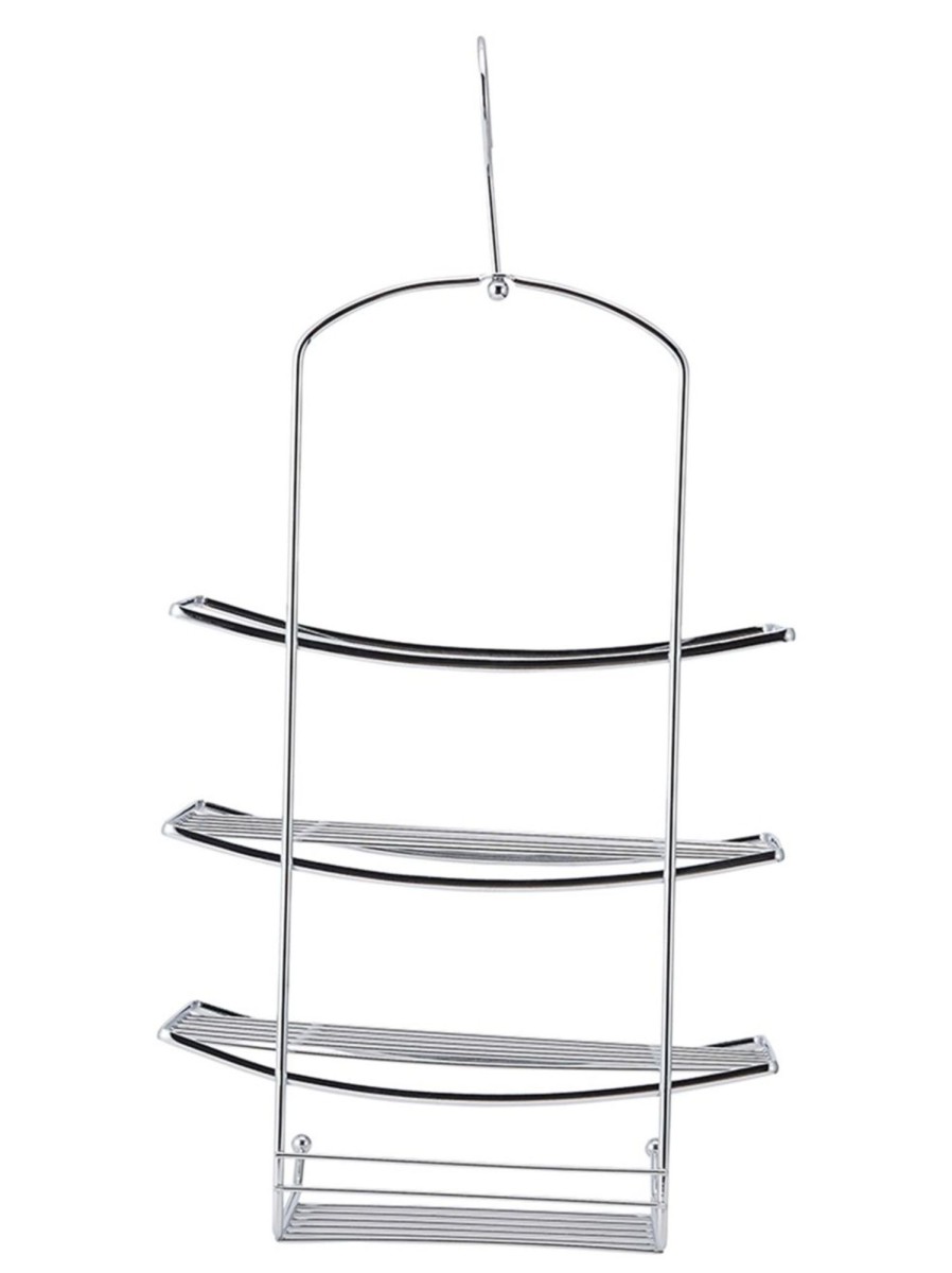 Home Living Anko Bathroom Storage & Accessories | 3-Tier Chrome Shower Caddy