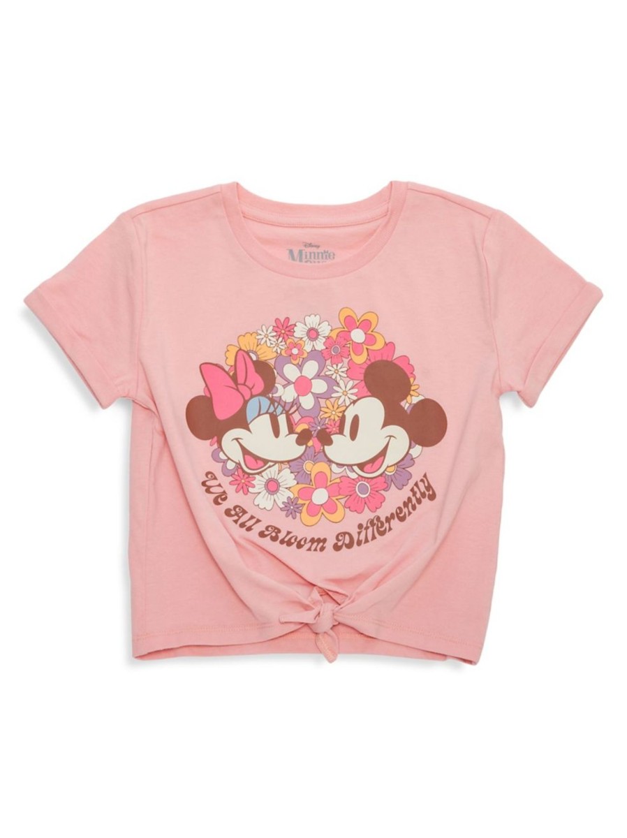 Kids & Baby Minnie Mouse Girls | Girl'S Disney Groovy Mouse Fashion Crop T-Shirt